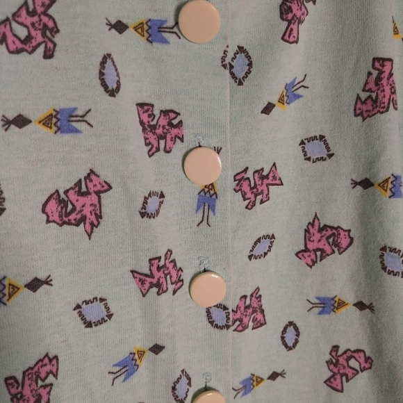 Another Name Large Mint Crop Retro Top - Picture 3 of 4